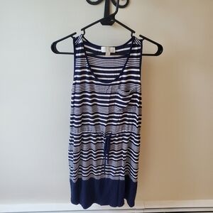 Olive & Oak striped casual dress. Navy and white. Size small.